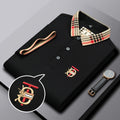 High end embroidered short sleeve POLO T-shirt for men's