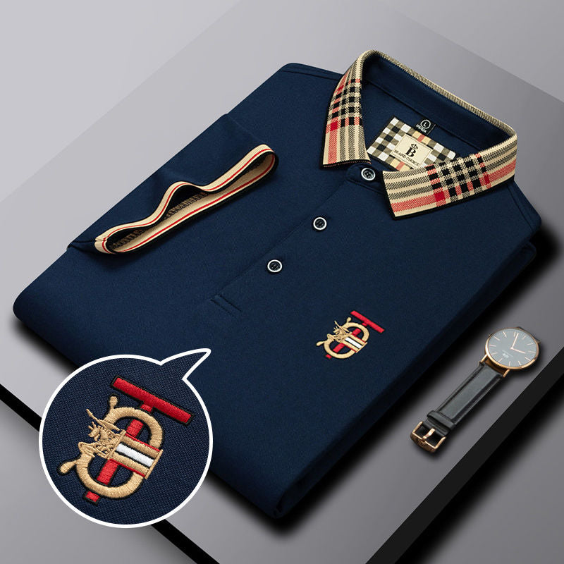 High end embroidered short sleeve POLO T-shirt for men's