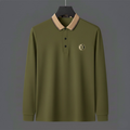 Olive Beige-Collar Premium Polo