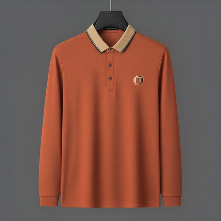 Orange Beige-Collar Premium Polo
