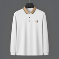 White Beige-Collar Premium Polo