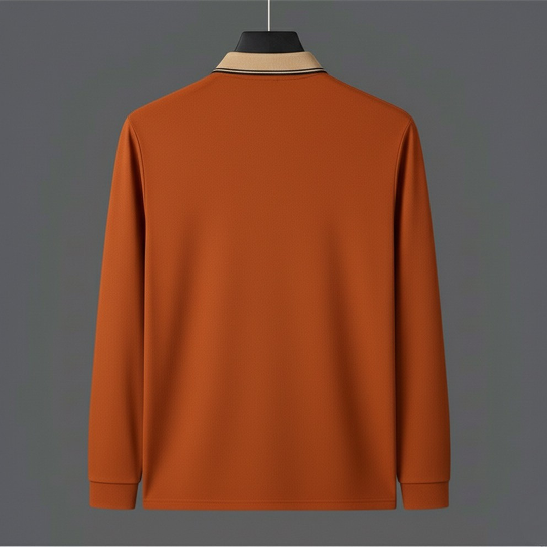 Orange Beige-Collar Premium Polo