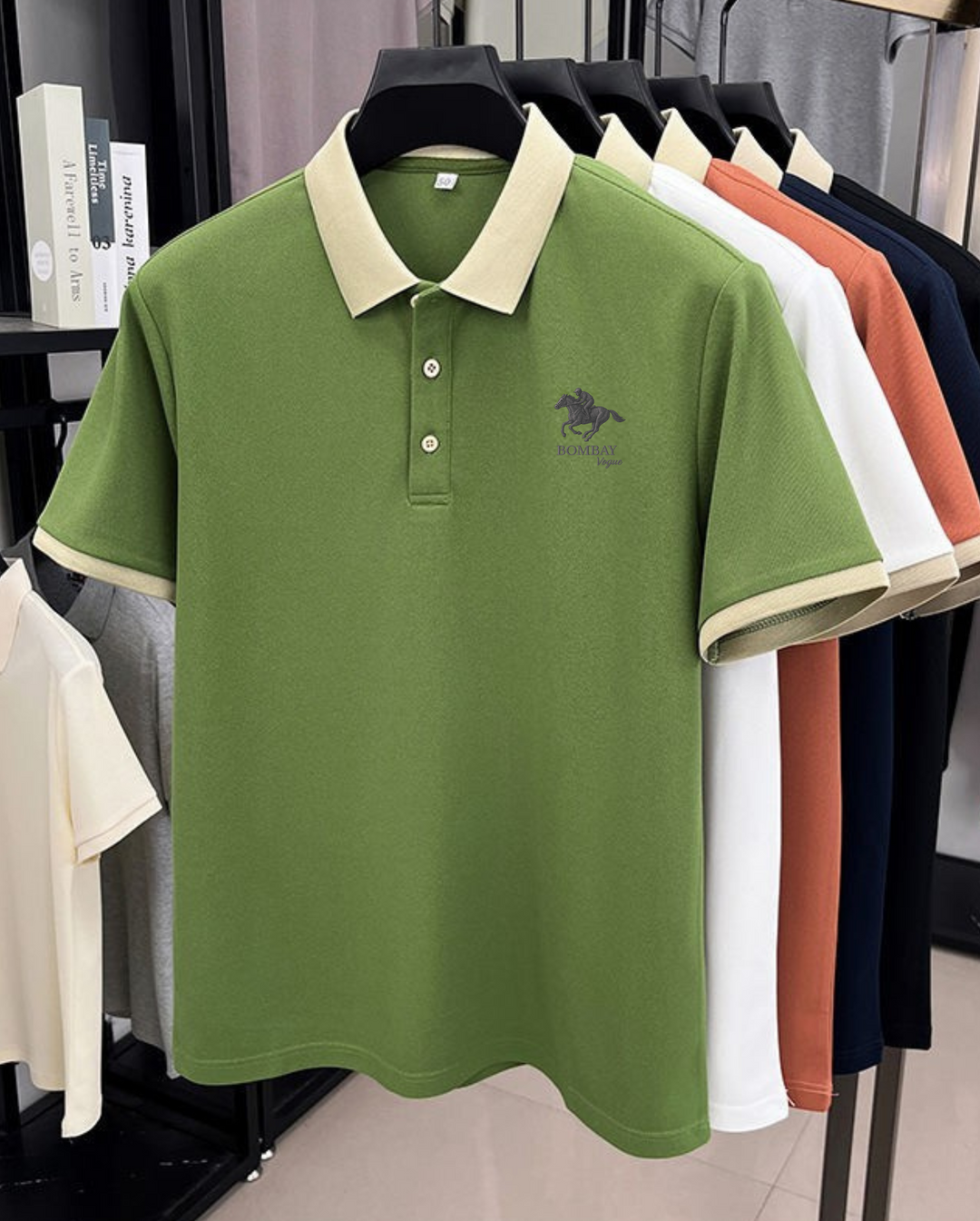 Bombay Vogue Classic Embroidered Polo T-shirt