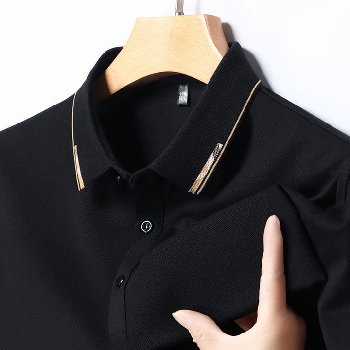 Solid Color Cotton Business and Leisure POLO T-Shirt