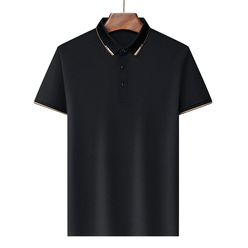 Solid Color Cotton Business and Leisure POLO T-Shirt