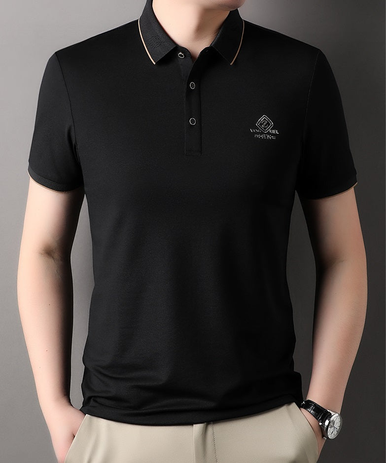 Men's fashionable Embroidred casual polo T shirt