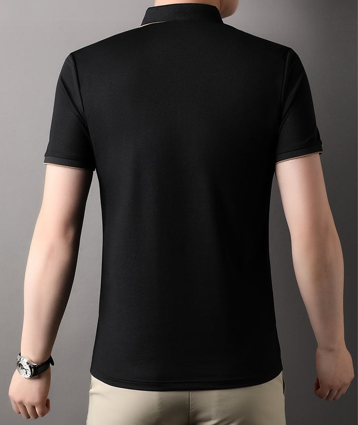 Men's fashionable Embroidred casual polo T shirt