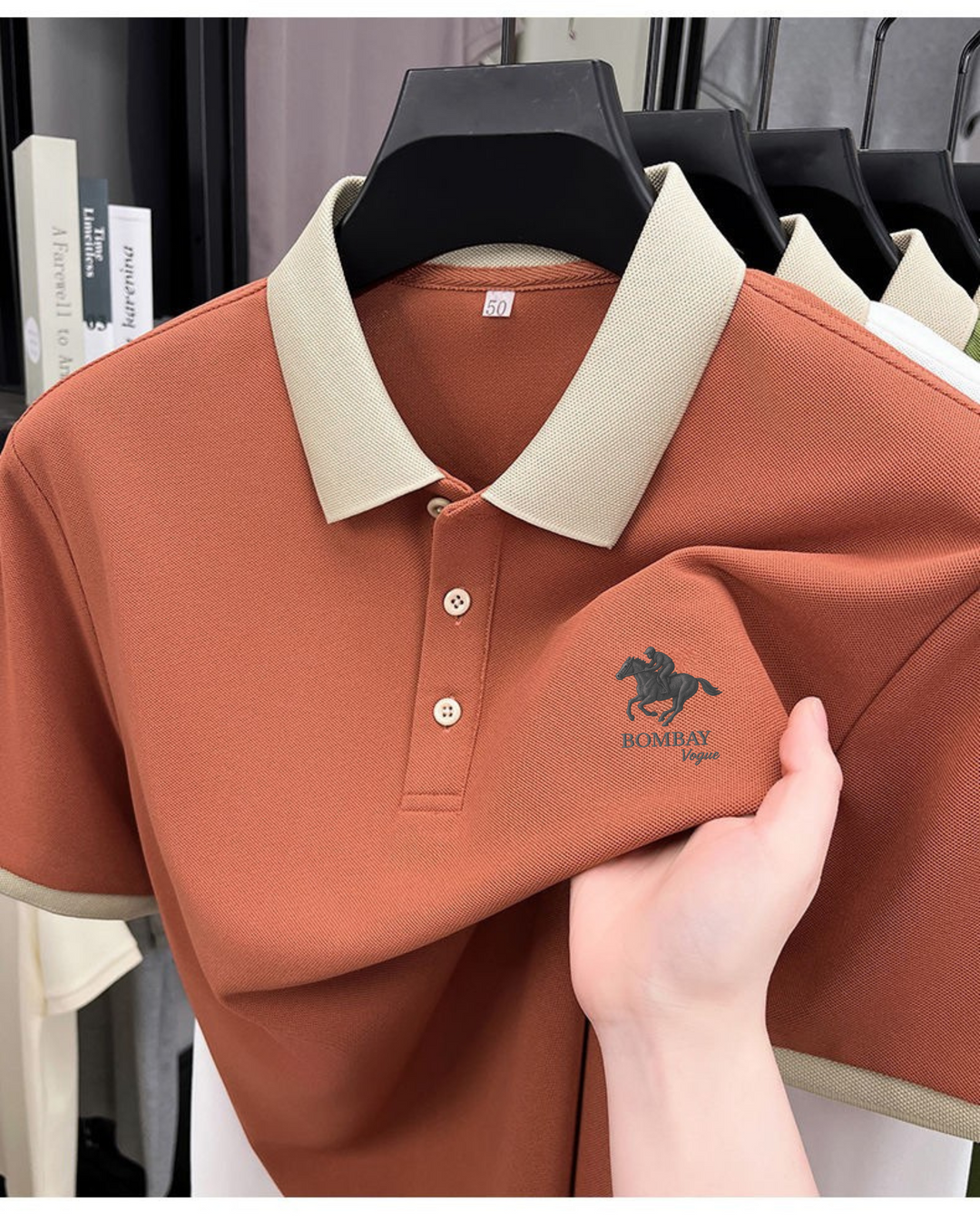 Bombay Vogue Classic Embroidered Polo T-shirt