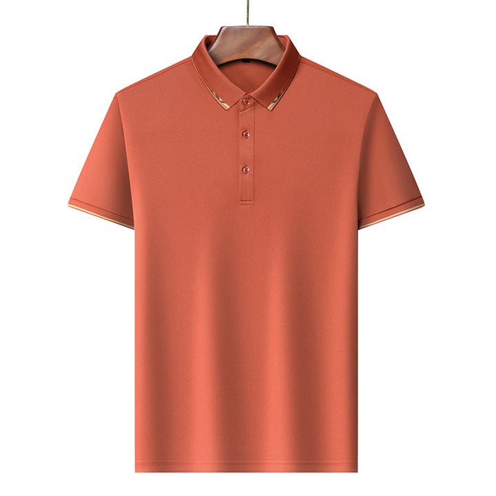 Solid Color Cotton Business and Leisure POLO T-Shirt