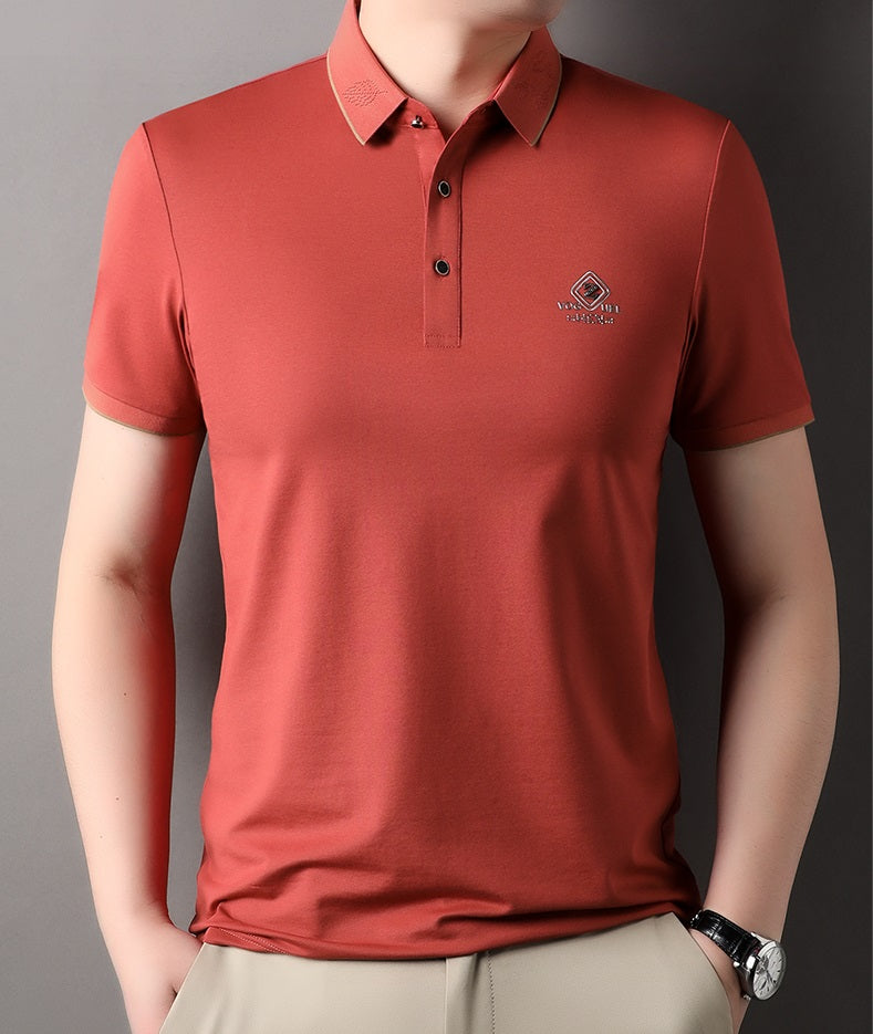 Men's fashionable Embroidred casual polo T shirt