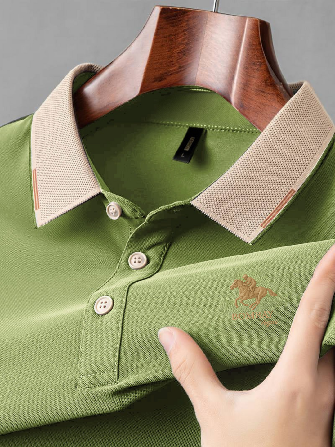 High Quality Puff Printing Men's Polo T Shirt