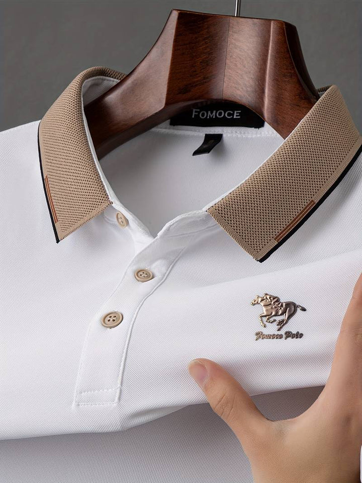 High Quality Puff Printing Men's Polo T Shirt