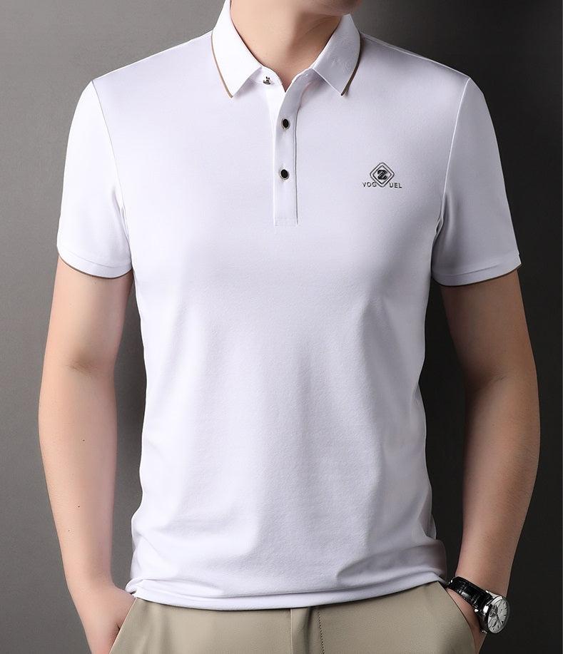 Men's fashionable Embroidred casual polo T shirt