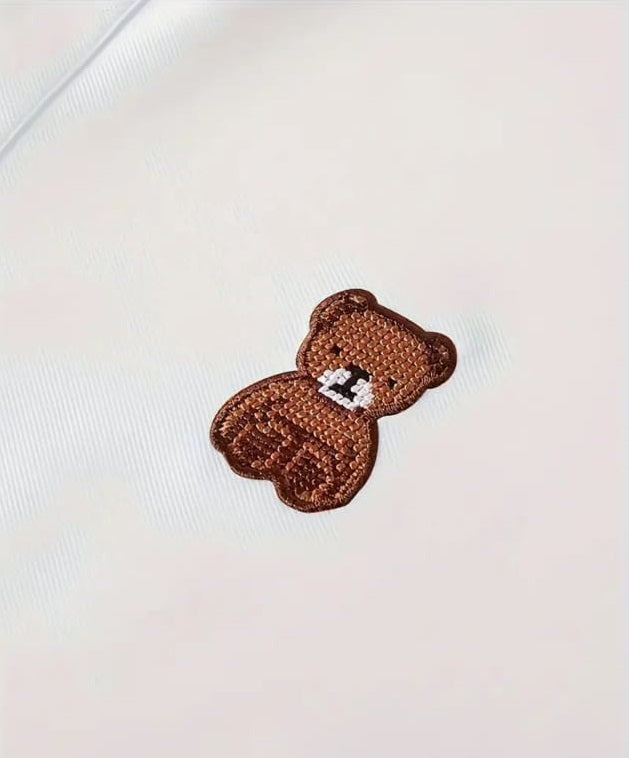 High Quality Embroidered Bear Logo Men's Polo T shirts