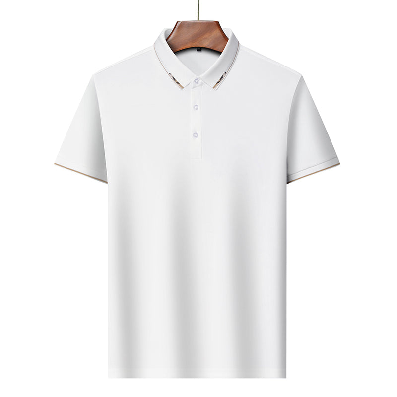 Solid Color Cotton Business and Leisure POLO T-Shirt