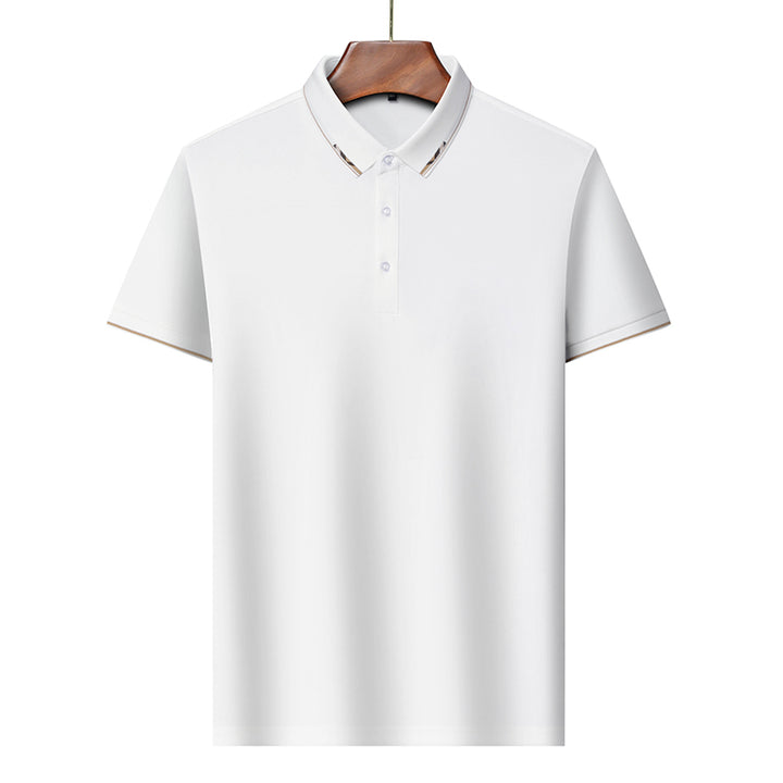 Solid Color Cotton Business and Leisure POLO T-Shirt