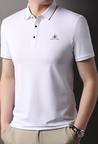 Men's fashionable Embroidred casual polo T shirt